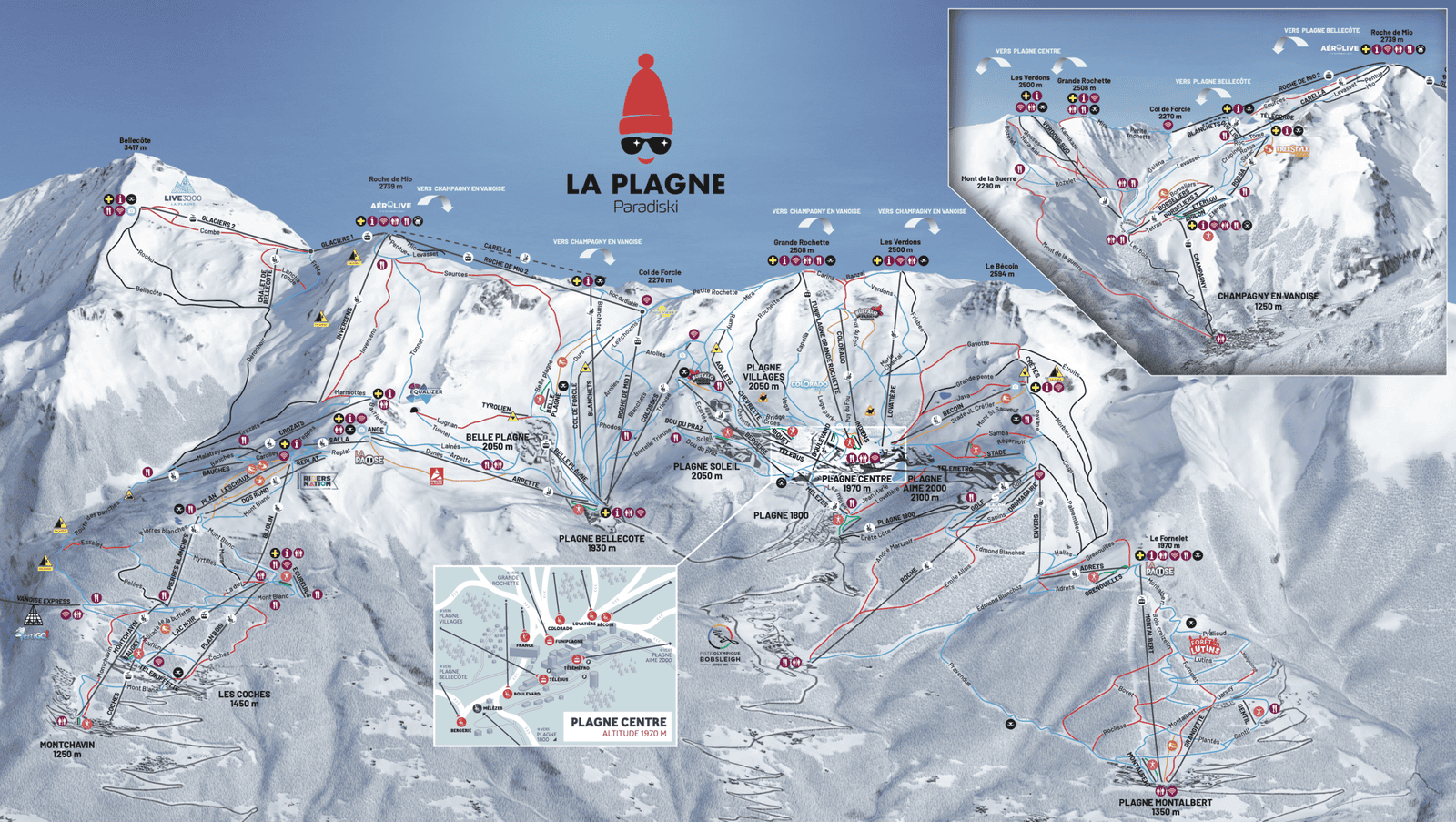 plan des pistes