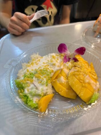 mango sticky rice à Chinatown
