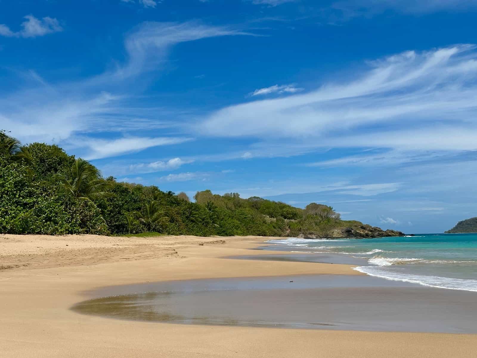 Plage de Cluny Ouest sur Basse-Terre
