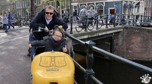 Balade en vélo cargo dans Jordaan