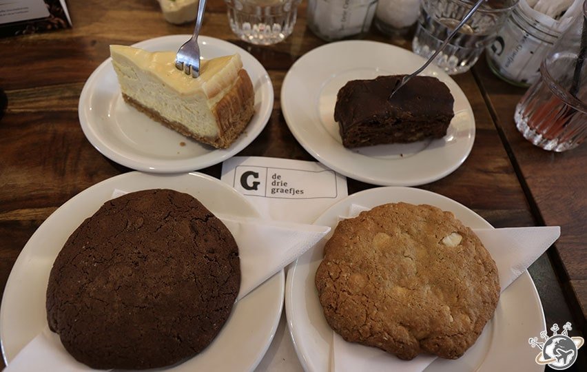 Les desserts chez De Drie Graefjes à Amsterdam