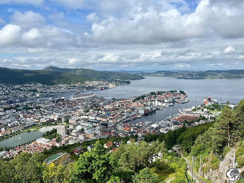 Bergen en Norvège