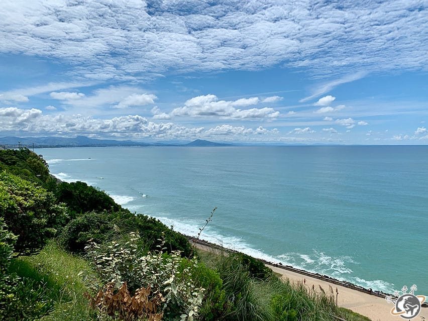 La vue devant Etxola Bibi à Biarritz
