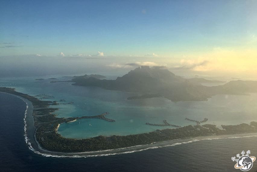 Bora Bora vue d'aviona