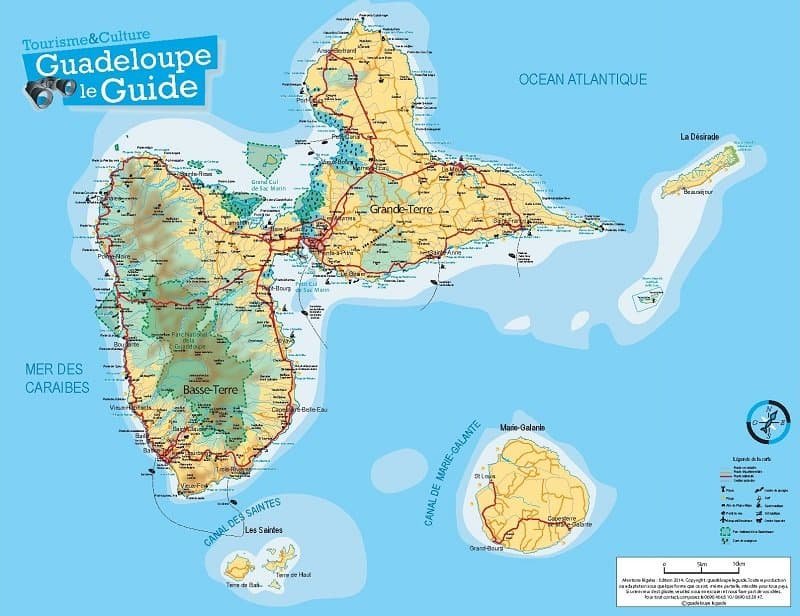 carte Guadeloupe