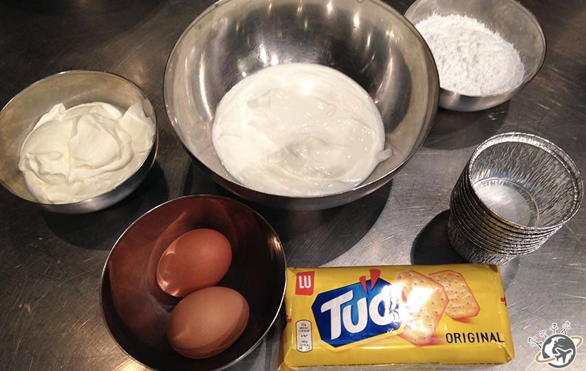 les ingrédients du cheese cake