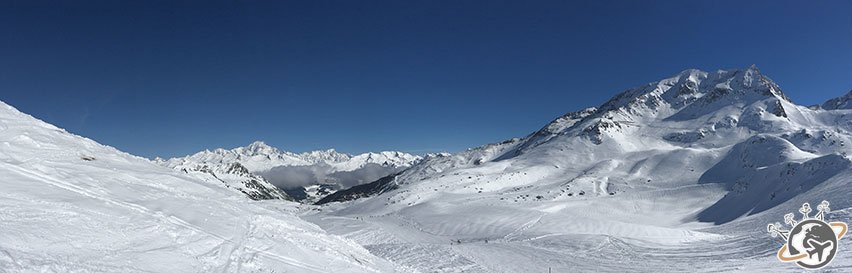 Paradiski, une domaine skiable qui comprend les Arcs et La Plagne.