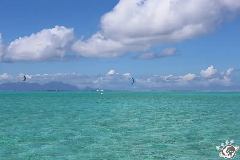 La couleur du lagon de Bora bora