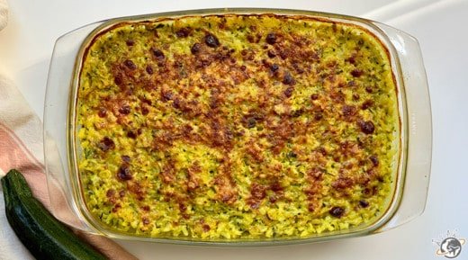 Gratin riz-courgette