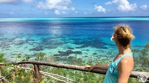 Huahine vue d'en haut