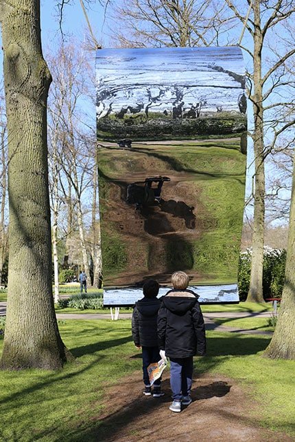 Les miroirs s'exposent à Keukenhof
