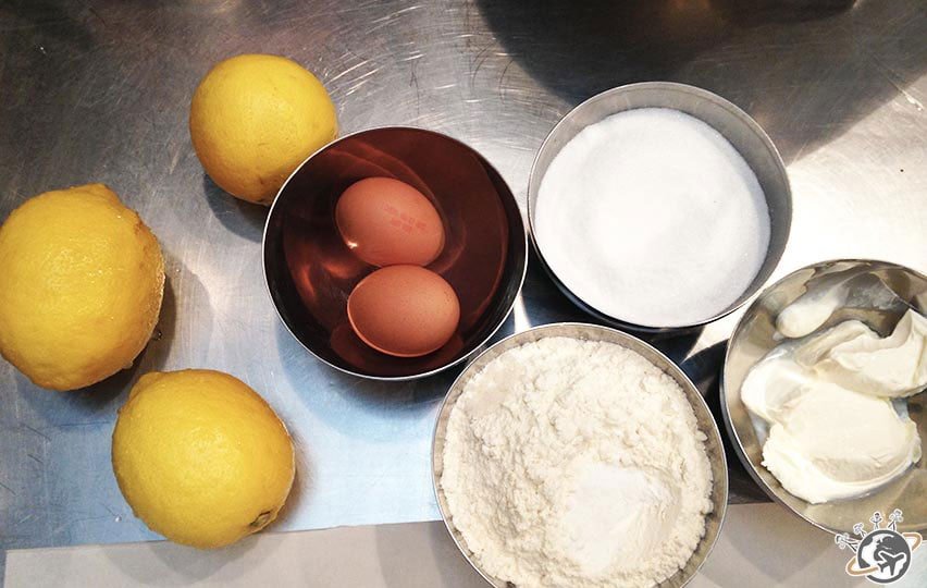 ingrédients du lemon cake