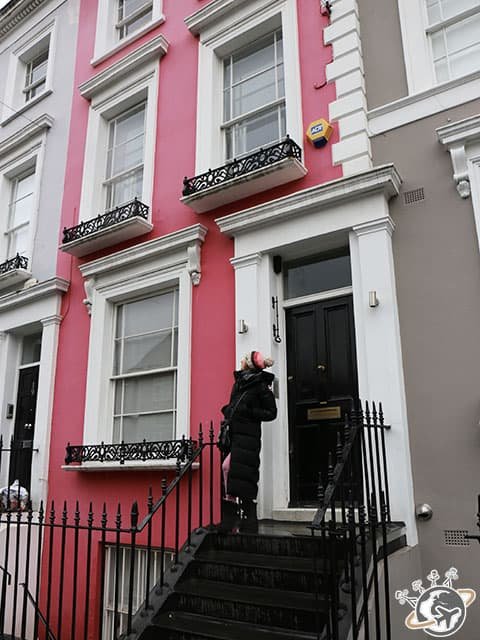 Les maisons colorées de Notting Hill à Londres