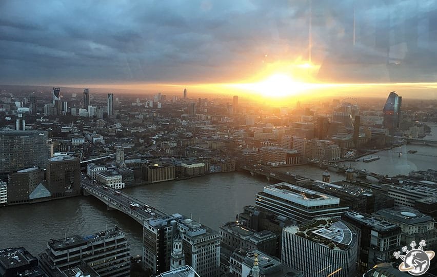 Vue de Londres depuis le 35e étage de Sky Garden à Londres