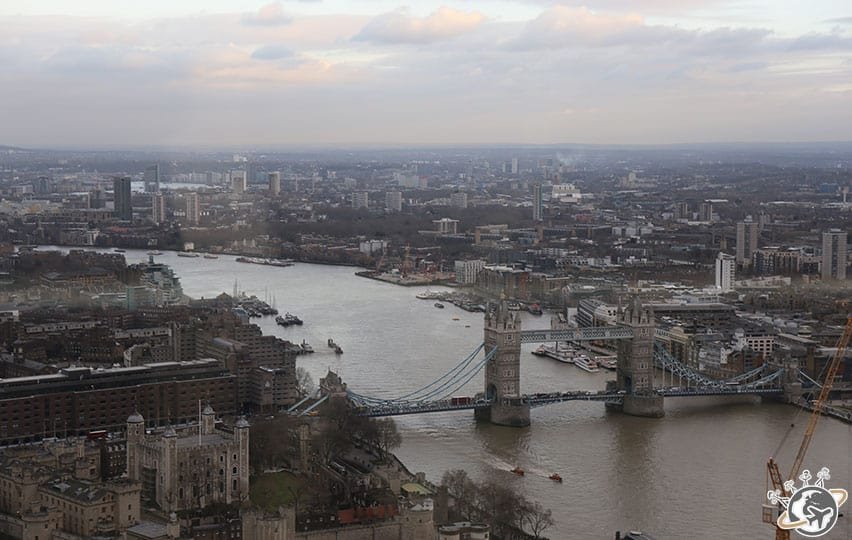 Vue de Londres depuis le 35e étage de Sky Garden à Londres