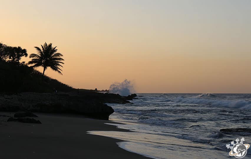 Coucher de soleil sur la plage de Natura Cabana, Cabarete, Puerto Plata