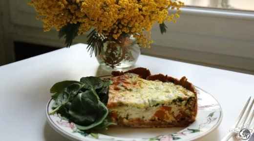 quiche végétarienne butternut chèvre et ricotta