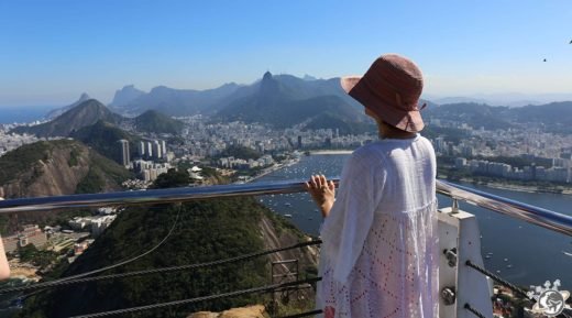 Vue du somment du Pain de Sucre à Rio au Brésil