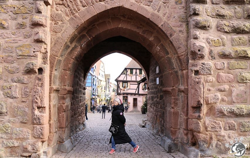 Pose à Riquewihr en Alsace