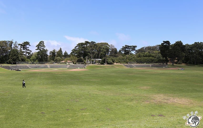 2 terrains de base-ball dans le Golden Gate Park à San Francisco