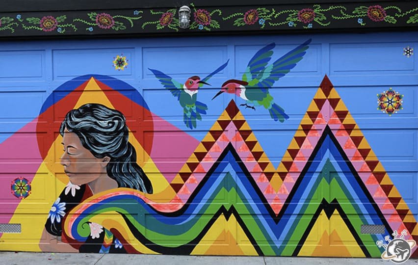 Le street art dans Balmy Alley à San Francisco