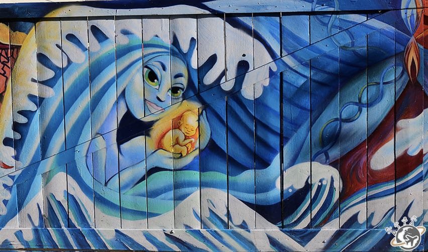 Le street art dans Clarion Alley à San Francisco