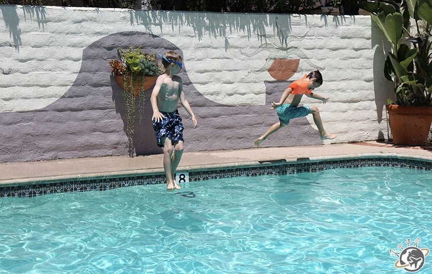 La piscine de l'hôtel à Santa Barbara en Californie