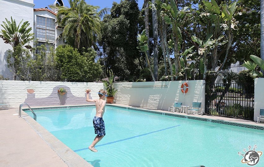 La piscine de l'hôtel à Santa Barbara en Californie