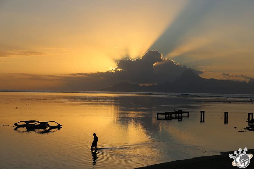 Coucher de soleil tahitien