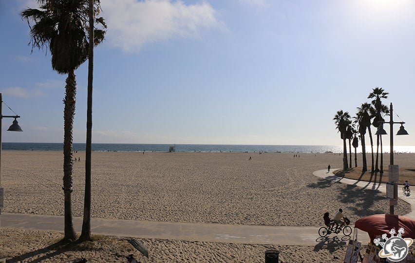 La vue de notre apparthotel à Venice Beach à Los Angeles en Californie