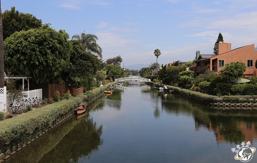 Les canaux de Venice Beach à Los Angeles en Californie